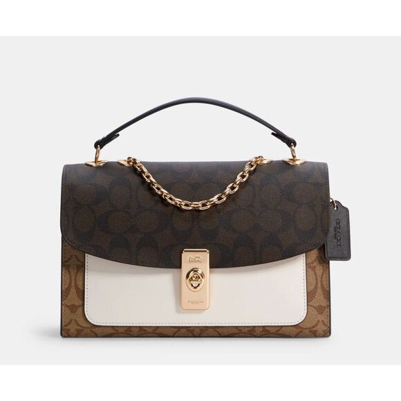Coach Handbags - COACH Lane Shoulder Bag Signature‎ Canvas